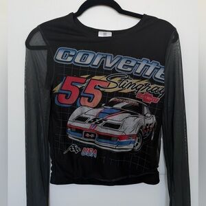 Women's Black Long Sleeve Top